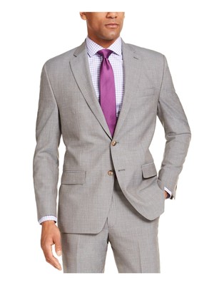 

RALPH LAUREN Мужская серая однобортная куртка-пиджак, Серый, LOFT12IX0015