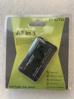Xit All-in-1 High Speed Memory Card Reader/Writer XTALLCR1