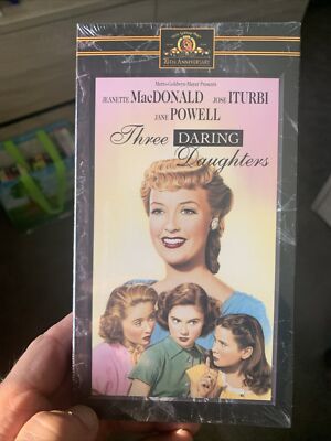 Three Daring Daughters VHS 1948 Jeanette MacDonald, Jane Powell SEALED
