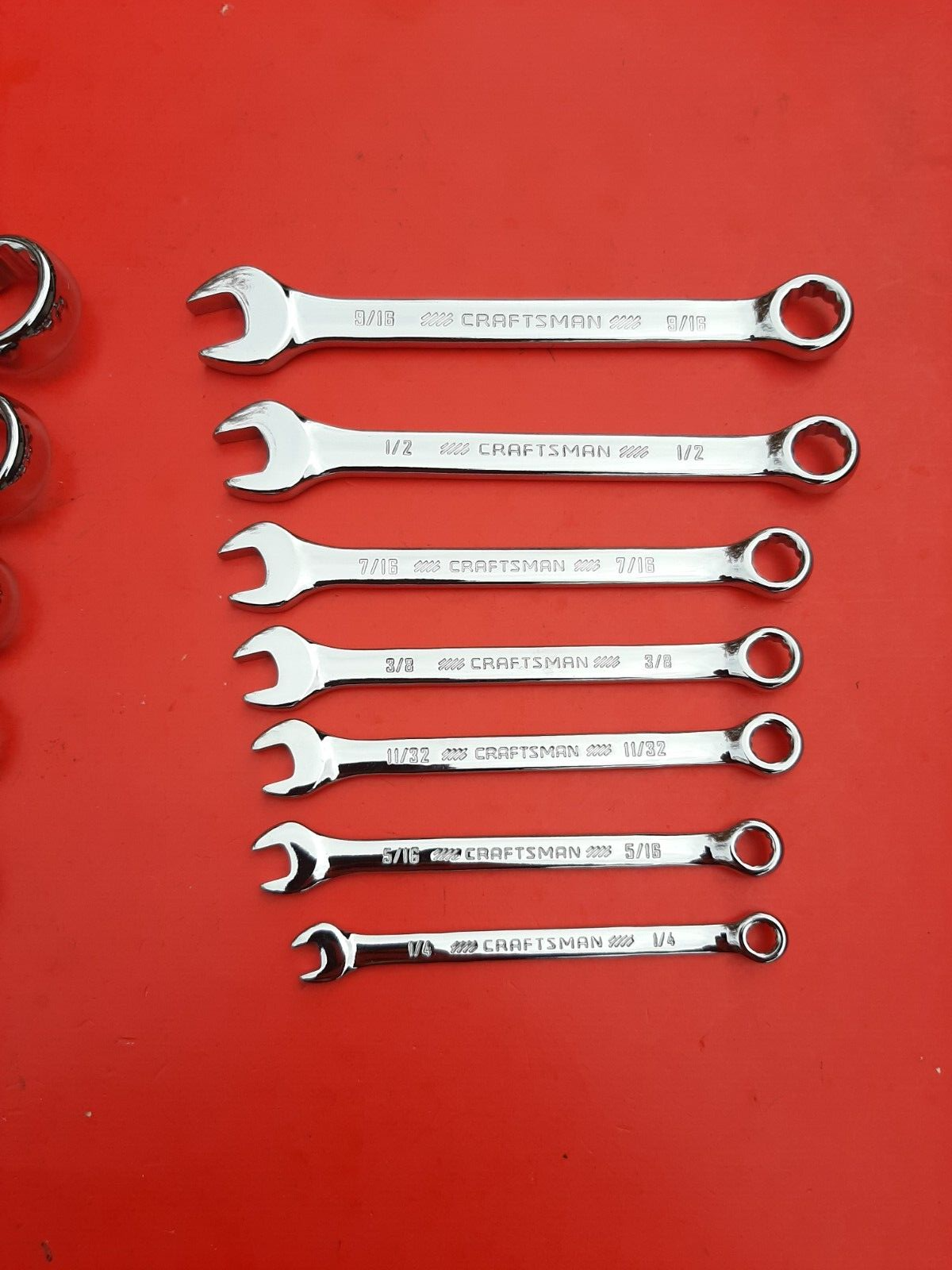 NEW CRAFTSMAN 23 Piece FULL POLISHED SAE & METRIC Combination Wrench set
