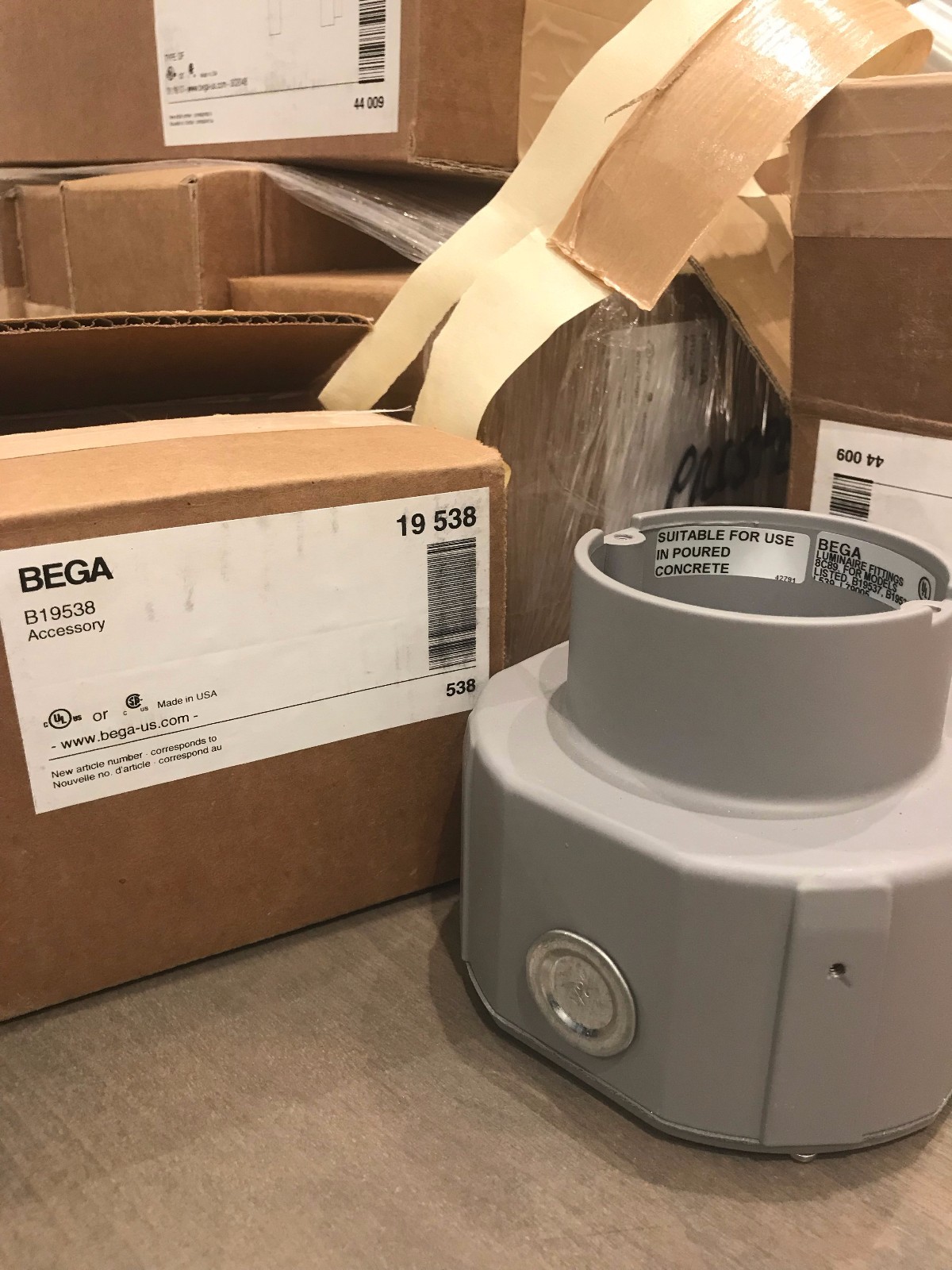 BEGA LED Luminaire #44009 Opal Glass - Brushed Stainless Steel