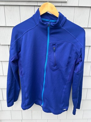 Men's Salomon Fleece Jacket Blue ActiTherm Medium MidLayer