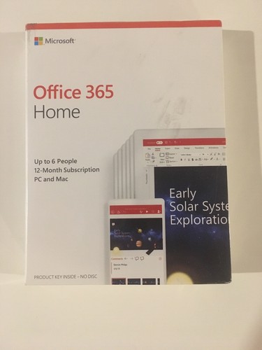 Microsoft Office 365 Home 12 month subscription up to 6 people, PC/Mac 6GQ-01028
