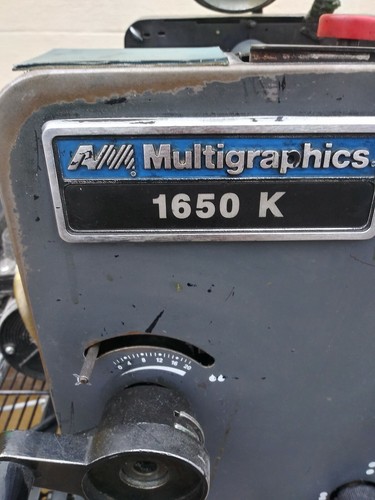 2 Color MULTI 1650CDK PRINTING PRESS WITH KOMPAC  Great CONDITION