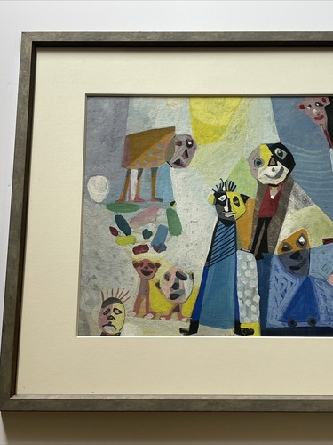 KARL HERMAN BAUMANN PAINTING ABSTRACT CUBIST CUBISM EXPRESSIONISM LISTED FAMOUS