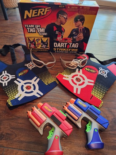 Vintage 2006 NERF 62869 Dart Tag StrikeFire 2 Player Set