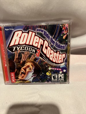 Roller Coaster Tycoon 3 Computer CD-ROM game, Vintage PC Game
