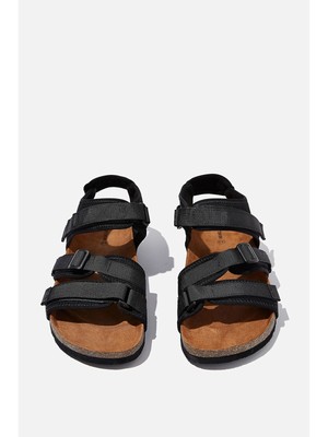 

Женские коричневые кожаные сандалии Azuma на танкетке с круглым носком на платформе 1/2 дюйма COTTON ON, Коричневый, 363993-01