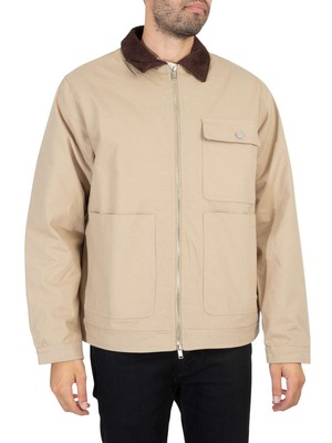 Однотонная мужская куртка-бомбер Galip, бежевого цвета