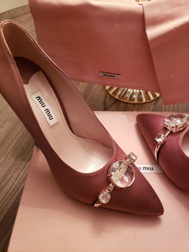 Pre-owned Miu Miu , Prada Women Shoes, Brand With Original Box, Sizes Avail. 7.5, 8 In Pink