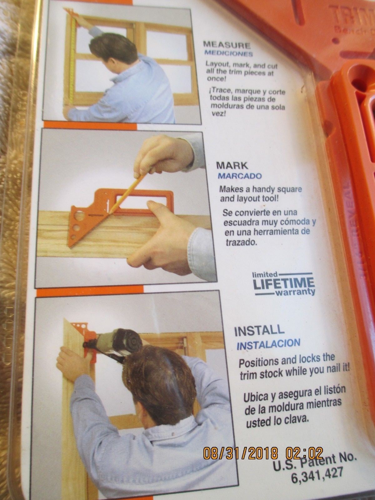 TRIM-LOCK BENCH DOG USA QUALITY NEW IN PACKAGE 10-016