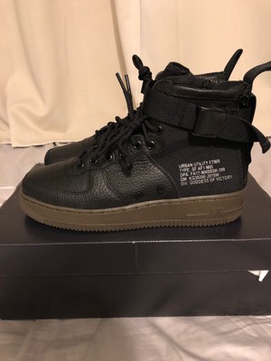 Nike Sf Air Force 1 Mid Special Forces Black Dark Hazel 002 Af1 Mens Sz 8のebay公認海外通販 セカイモン