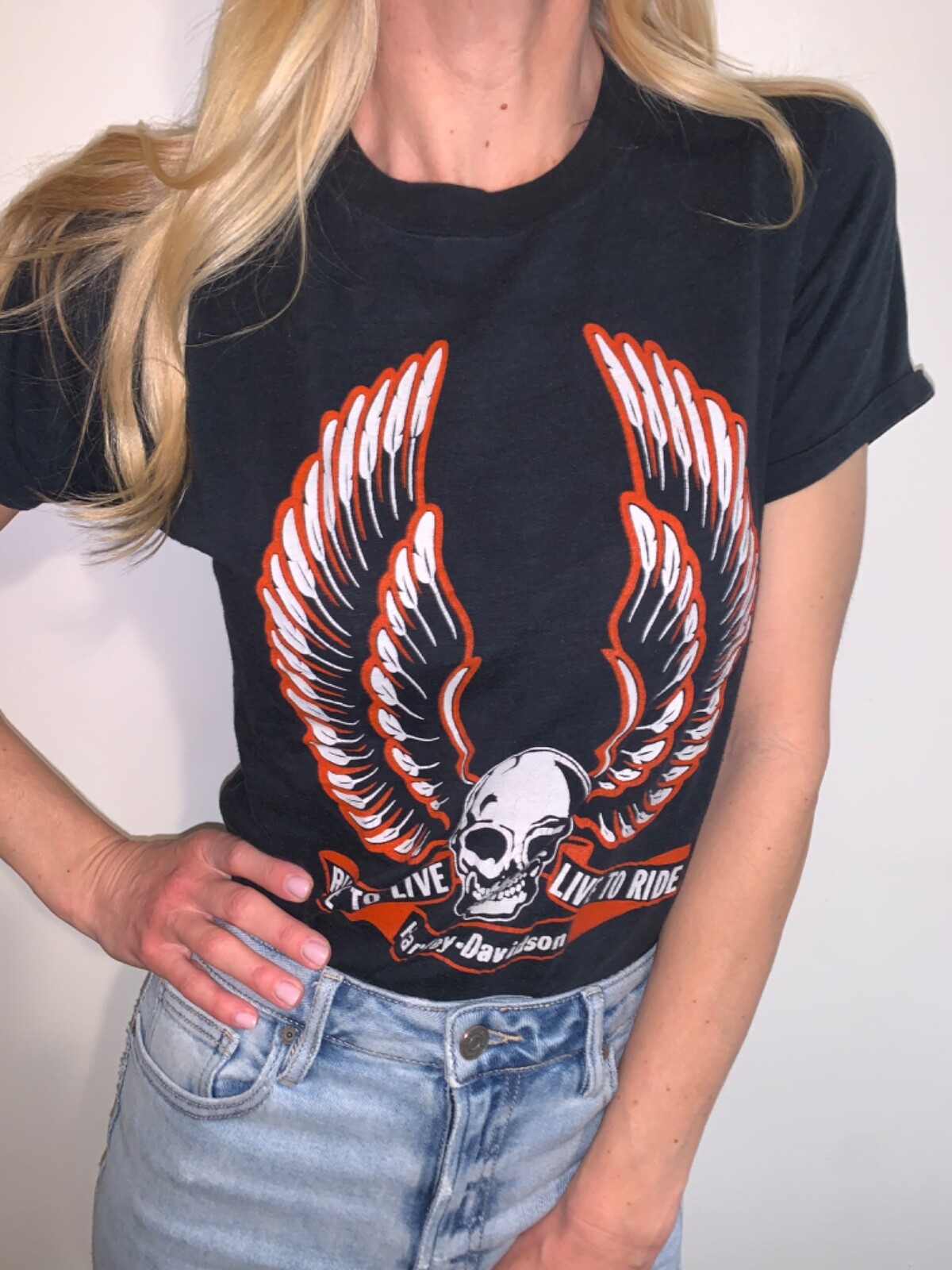 HARLEY DAVIDSON Tシャツ （70s〜80s） Vintage 70s 80s Harley Davidson Biker Eagle Raglan T Shirt 3