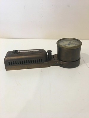 Vintage Honeywell 1940's Thermostat w/Clock & Thermometer Model 24