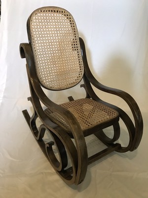 child size wooden rocking chair
