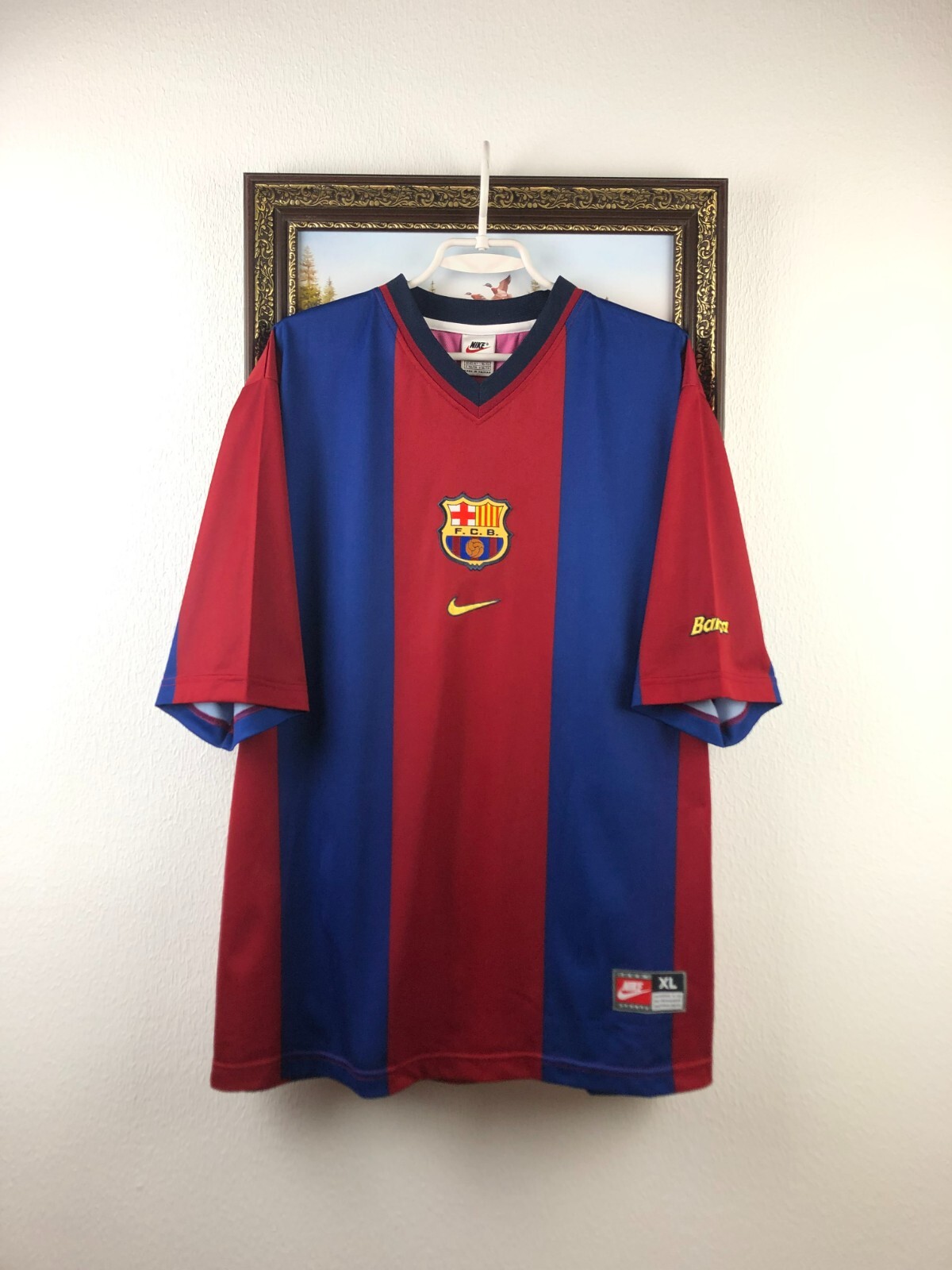 Barcelona Home football shirt 1998 Soccer Nike Jersey Mens Trikot