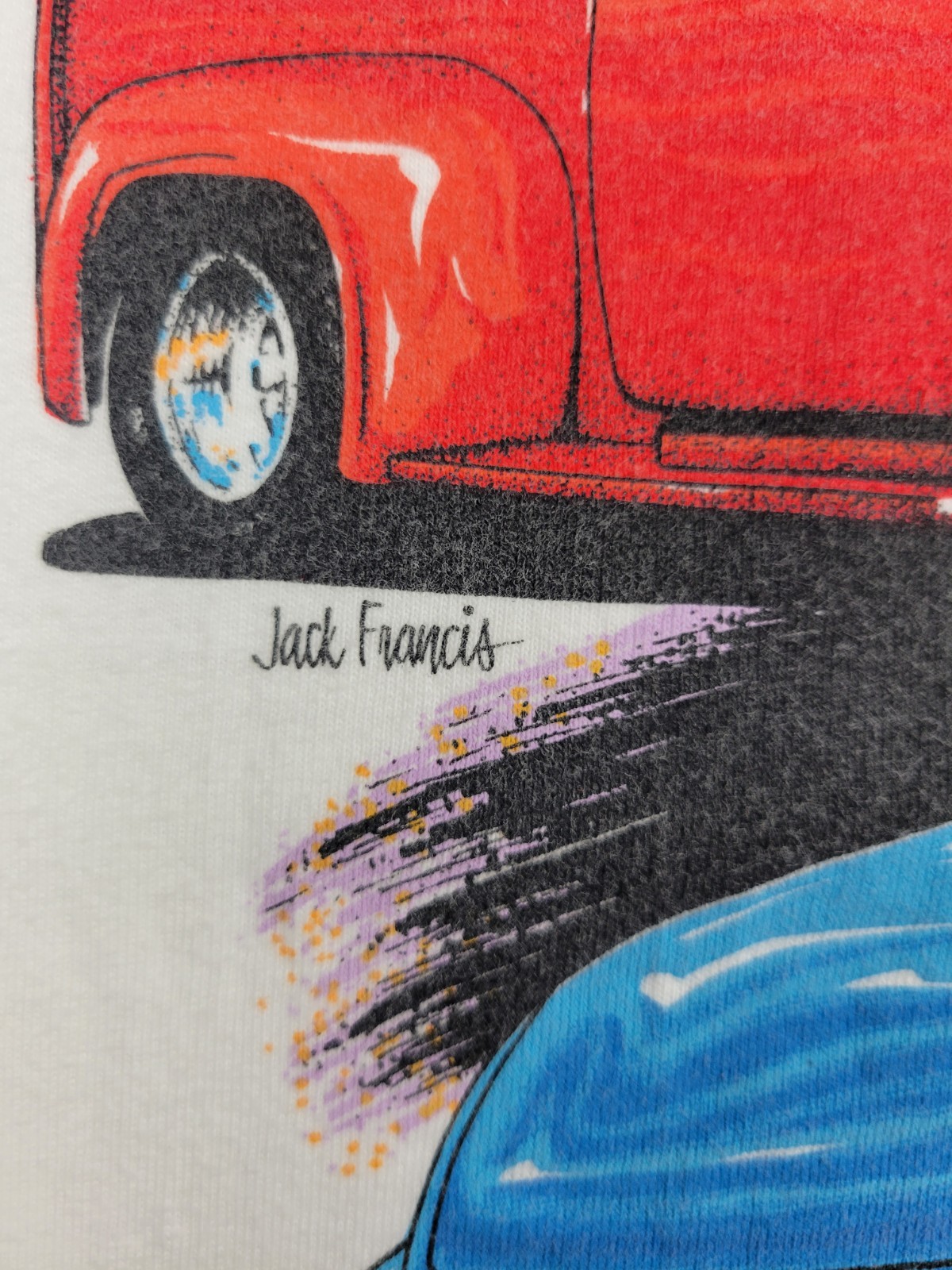 Vintage DuPont Custom Finishes Hot Rod Ford Coupe F-100 Jack Francis Shirt Sz XL