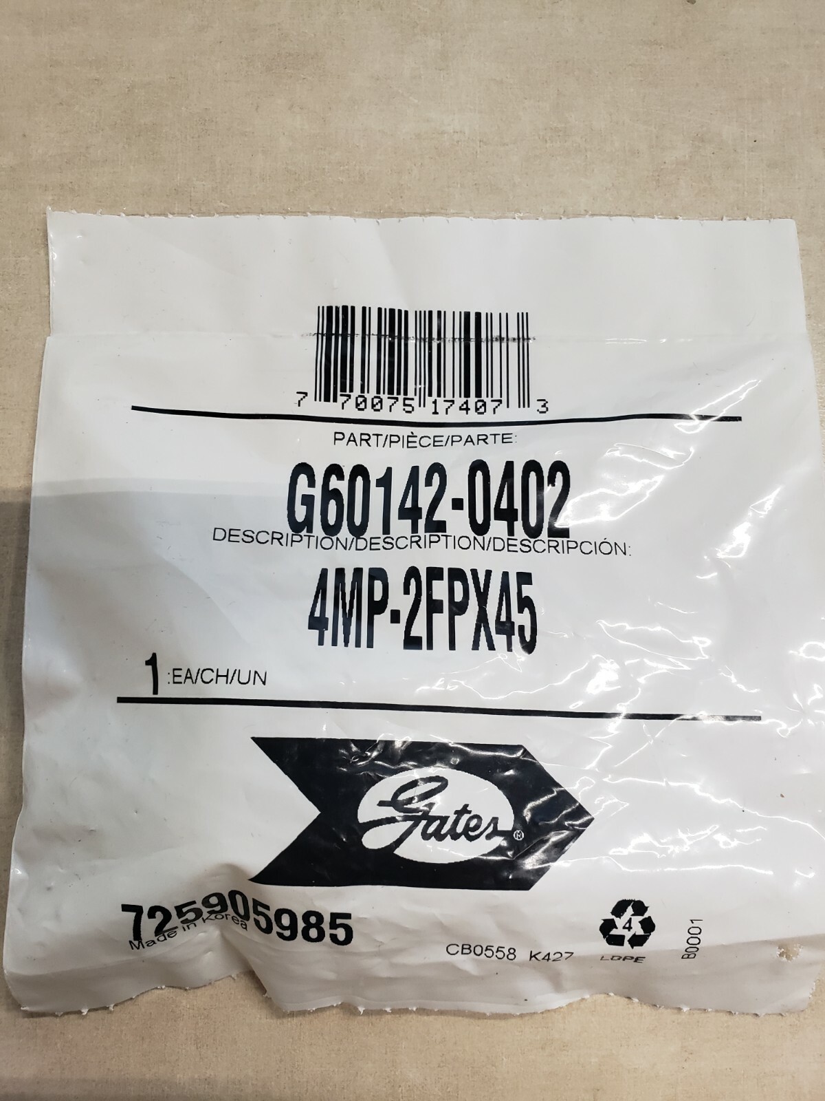 Gates G60142-0402 4MP-2FPX45 Adapter | eBay Gates G60142-0402 4MP-2FPX45 Adapter | eBay