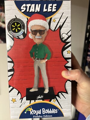 STAN LEE CHRISTMAS BOBBLEHEAD HOLIDAY EDITION - WALMART EXCLUSIVE ROYAL BOBBLES