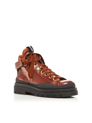 Женские треккинговые ботинки SEE BY CHLOE на платформе Rust/Copper Brown 1 Ca/la Jolya 37