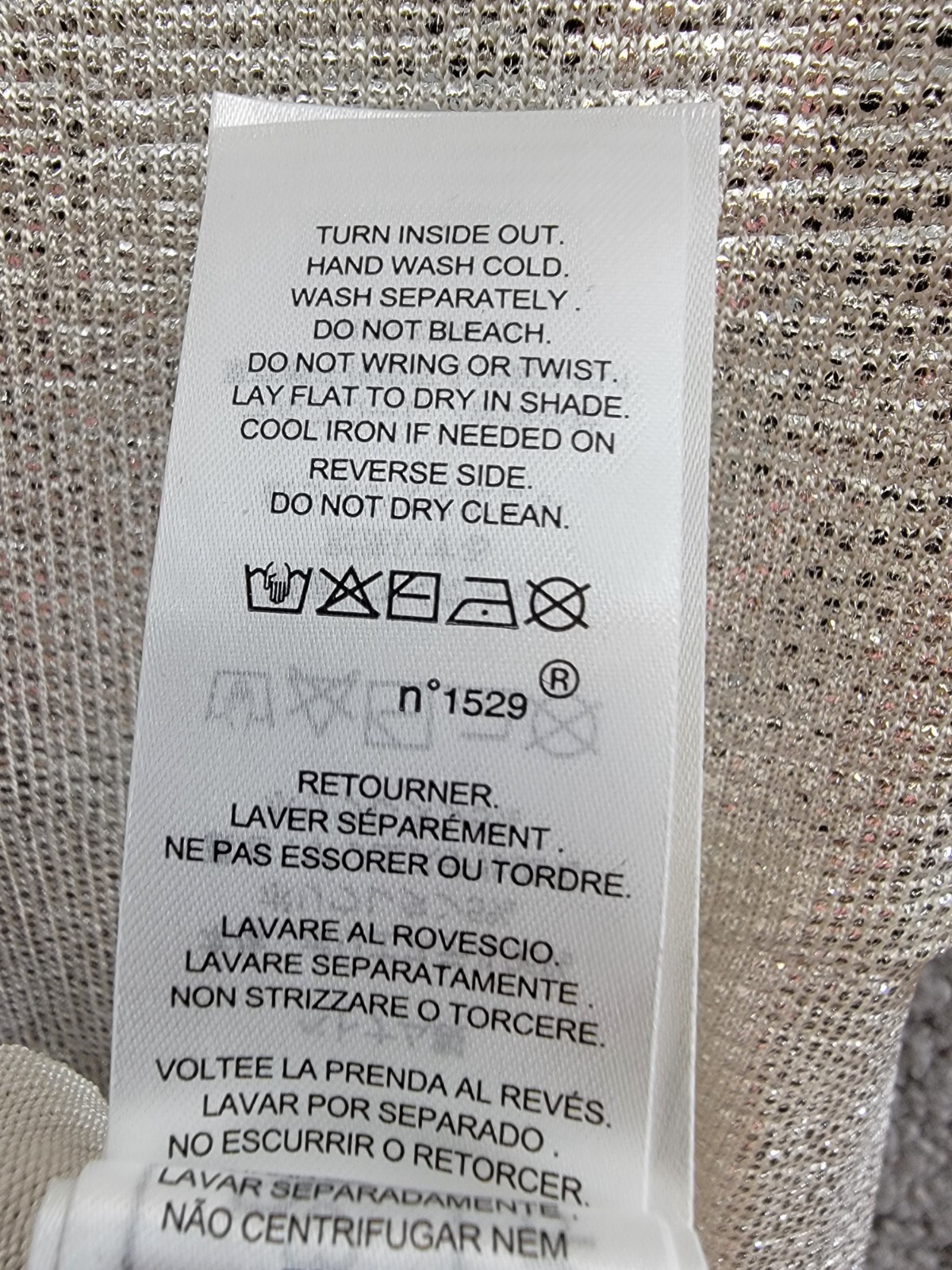 Lauren Ralph Lauren Twist-Front Cape-Overlay Gown Women's 8 Winter Cream V-Neck - Picture 15 of 18