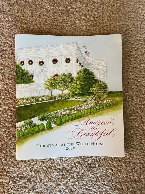 2020 Trump White House Christmas Holiday Tour Booklet