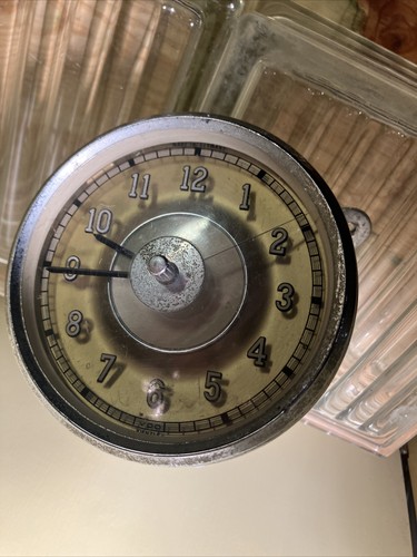 Vintage Large VDO GERMANY Car Clock 8 DAY Convex Glass VW Split Window 356 Pre-A