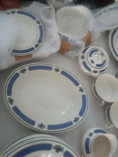 Syracuse China Sherwood Pattern Dinnerware Set 88 Pc Old Ivory USA Made