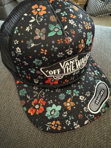 Snapback Cap Floral Pattern Mesh Back