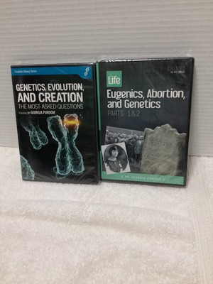 GEORGIA PURDOM ABORTION & GENETICS & GENETICS EVOLUTION AND CREATION DVD NEW