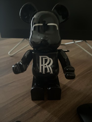 400%Bearbrick Rolls-Royce Double R BrightBlack Action Figure