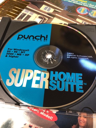 Punch Super Home Suite w/ Manual PC ?? design build house improvement tools!