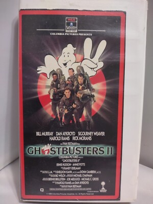 Ghostbusters II (VHS) 1989 Slip Cover(rental) And 1986 Clamshell