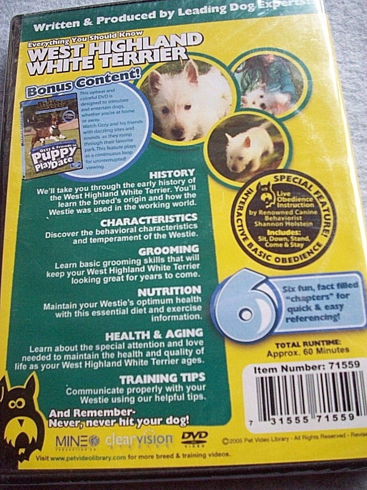 West Highland White Terrier: Everything You Should Know Pet Video Library  DVD