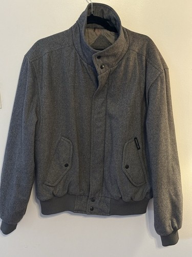 90s vintage Wool jacket blouson L 古着グレー $_12.JPG?set_id=880000500F