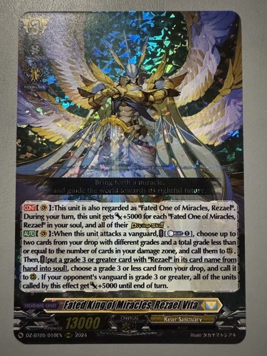 CARDFIGHT VANGUARD FATED KING OF MIRACLES REZAEL VITA DZ-BT05