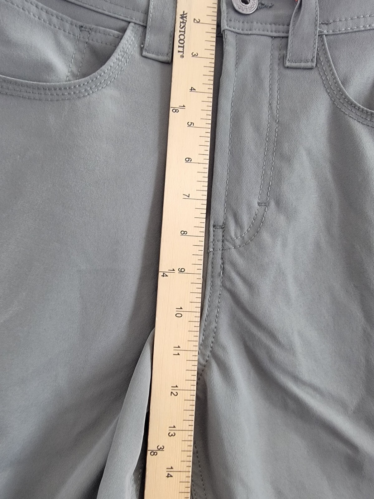 BASS OUTDOOR Essential Tech Cargo Pants Men's 30 Castor Gray Button Zip Closure - Picture 8 of 18