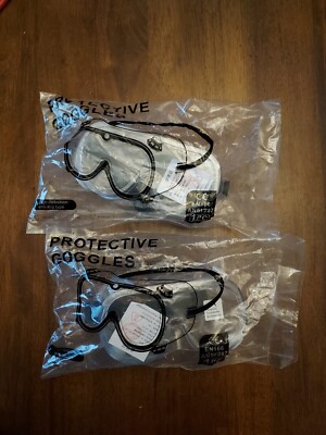 Protective Goggles EN166 High Definition Anti-Fog Type *LOT OF 2* NEW SEALED