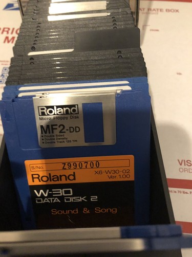 Roland W30 System & Sound Data Floppy Disks W-30