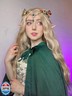 MOSTORY Elf Headpiece with Butterflies Fairy Green Rhinestone Crown Woodland Elven Circlet Tiara for Women Girls Wedding Bridal Birthday Party Halloween Renaissance Costume Accessory Yellow