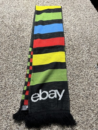 NEW eBay Open 2023 logo fringed scarf branded 64