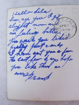 Vintage Ramona Bowl Hemet, California April 1, 1949 Postcard