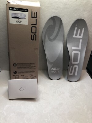Sole Active Thin insoles M9/8.5 W 11/10.5 UK 8 EU 42.5 new