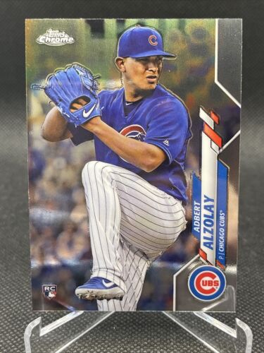 ADBERT ALZOLAY 2020 TOPPS CHROME ROOKIE RC CARD #110 ( Chicago CUBS). rookie card picture