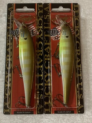 (LOT OF 2) LUCKY CRAFT POINTER 128SP 1oz.   128 SP COW BOY GILL. NIP