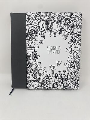 Scribbles That Matter Large Dotted Journal. Grey With Red Accents. 7  X 10 