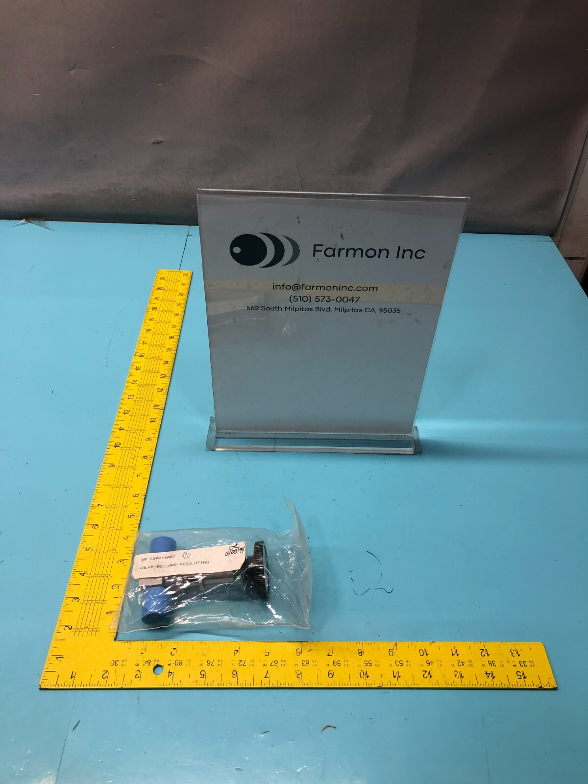 Nupro SS-4BRG-V51 Valve, Bellows, Regulating, ASM 50-120215A65, 154170