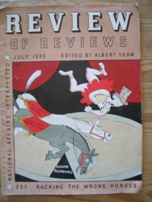 Review Of Reviews 1935 : National Affairs Interpreted  - Albert Shaw