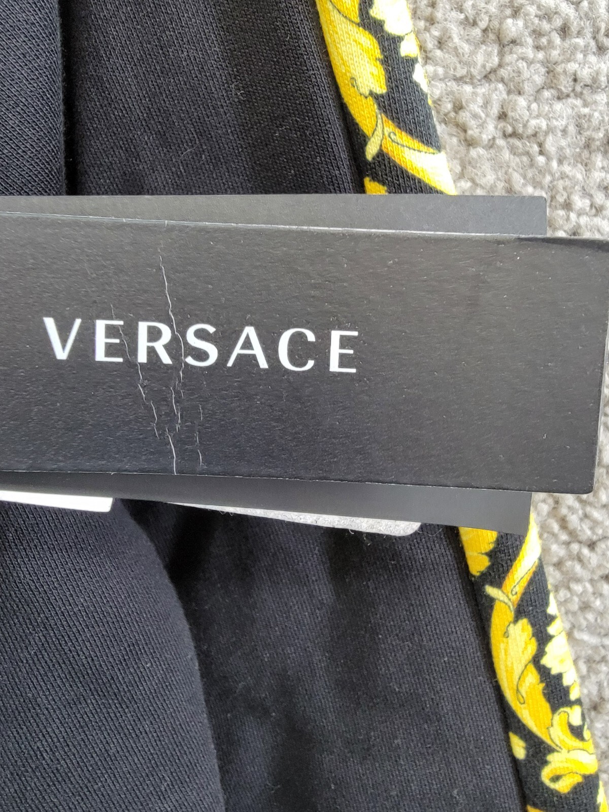 Versace Barocco Jogger Pants Little Boys' 5 Black/Gold Elastic Waist Pull On - Picture 16 of 17
