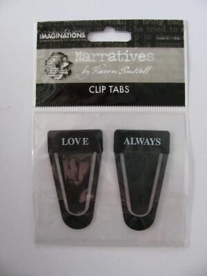 Creative Imaginations Narratives CLIP TABS Karen Russell LOVE & ALWAYS NIP 